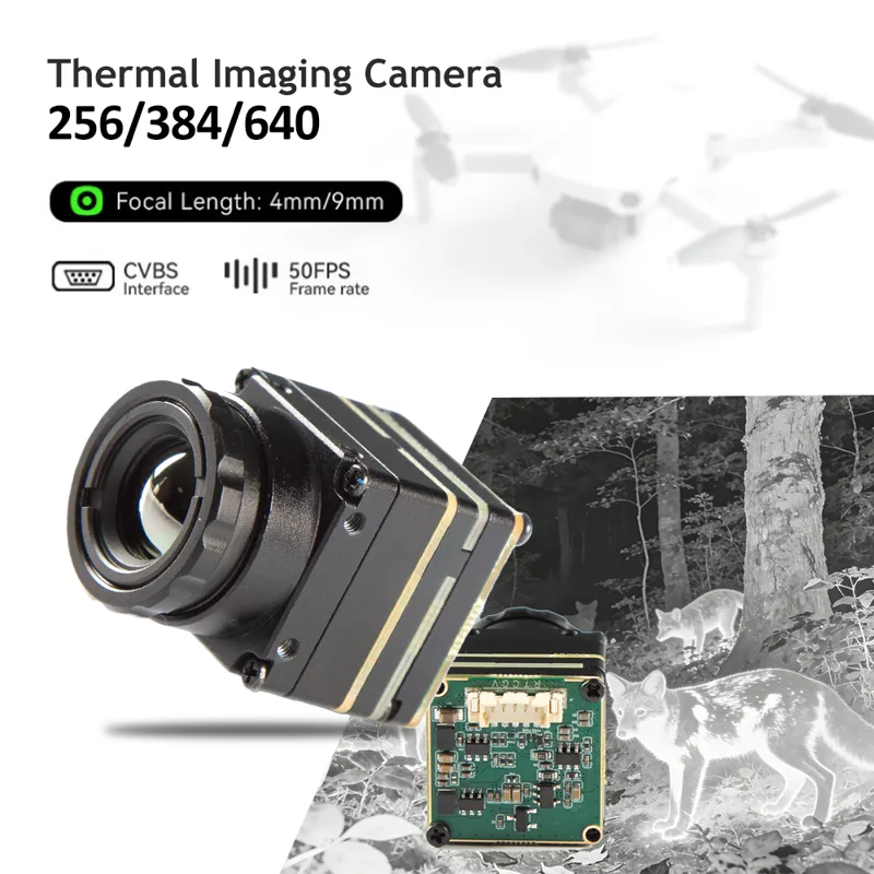 Drone Thermal Imaging - كاميرا حرارية بدقة 256*192/384*288/640*512 بعدسة 4