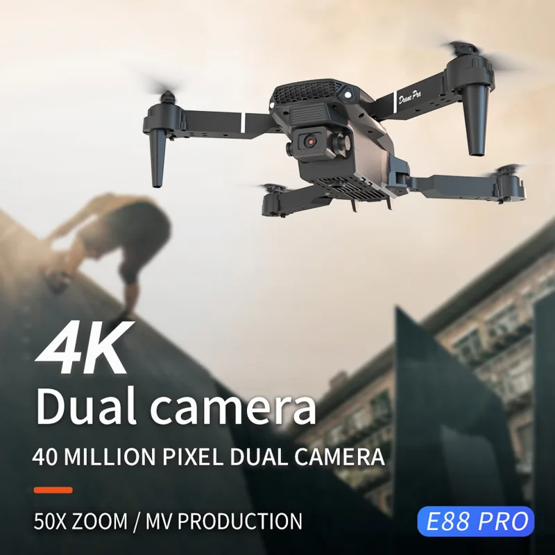 طائرة بدون طيار E88 احترافية ج - مراجعة Drone Photogrammetry وسعره