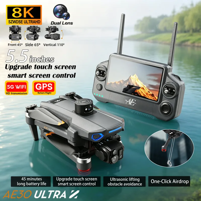 طائرة بدون طيار AE30 GPS RC مو - مراجعة Drone Multispectral وسعره