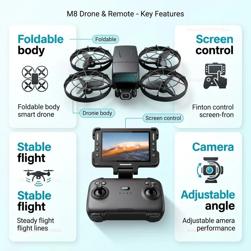 طائرات بدون طيار جديدة M8 مع ن - مراجعة Drone Photogrammetry وسعره
